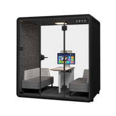 Silent Meeting Pod Large Black (4 person) by Humble Office