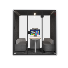 Silent Meeting Pod XL White (4 Person) by Humble Office