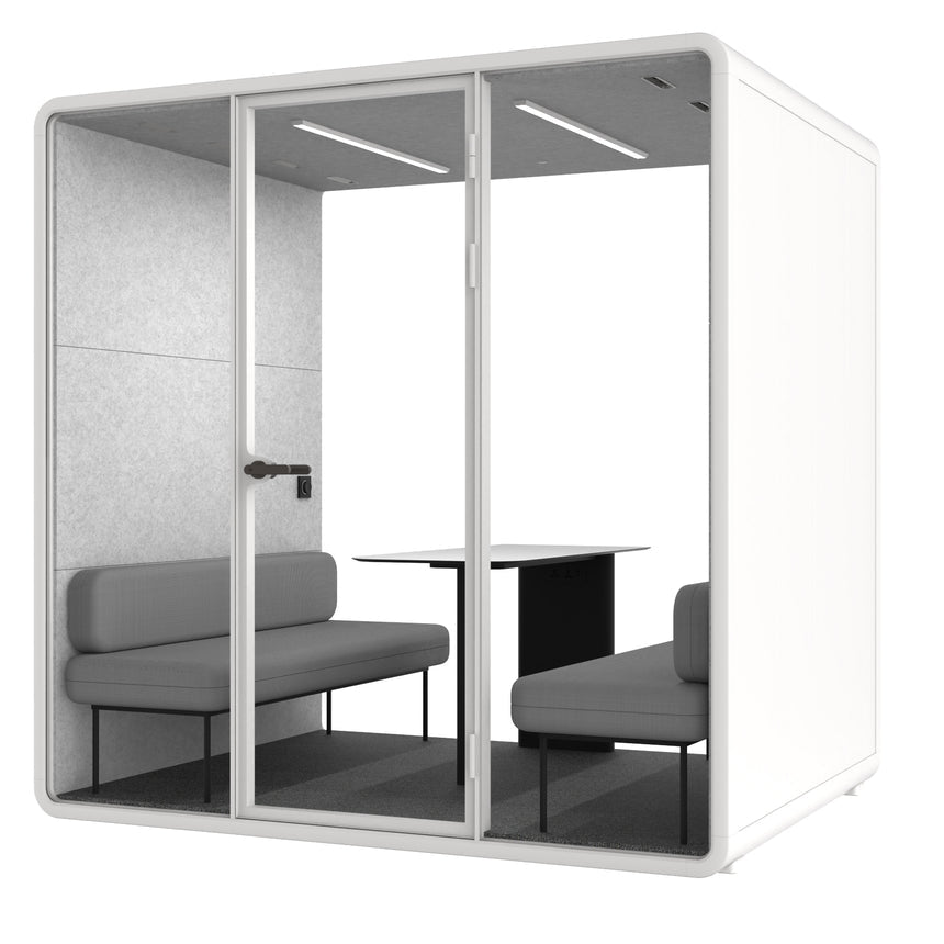 Evolve 4 Person Large Meeting Pod - White by Humble Office - View 5