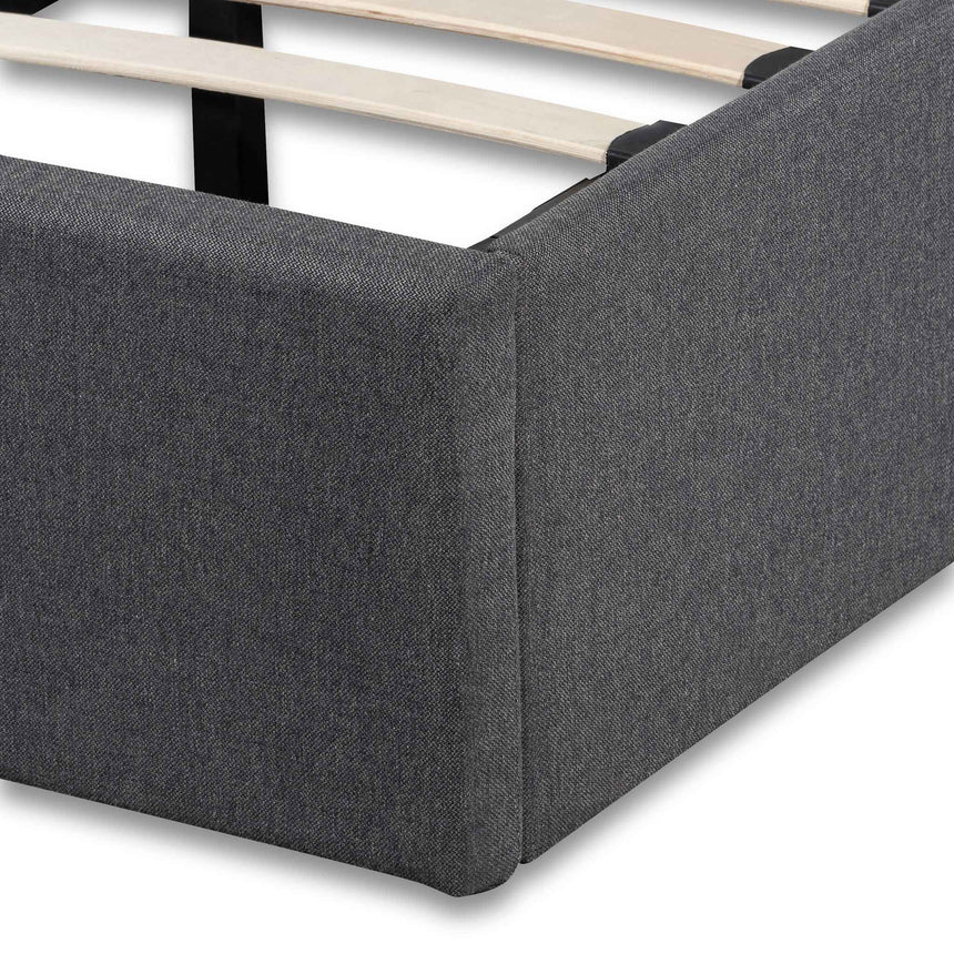Oslo Single Bed Frame | Charcoal Storage | Myka Home - View 6