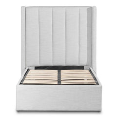 Slate Single Bed Frame | Pearl Grey Storage | Myka Home