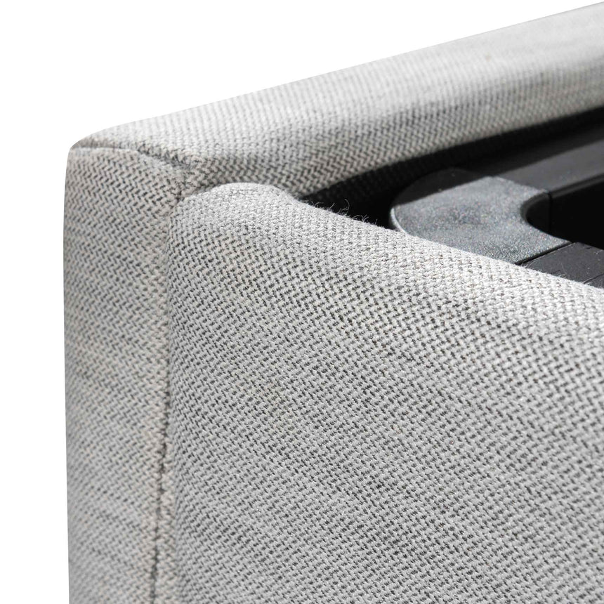 Slate Single Bed Frame | Pearl Grey Storage | Myka Home - View 6
