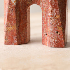 Arch Short Marble Sclupture | Red | Myka Home