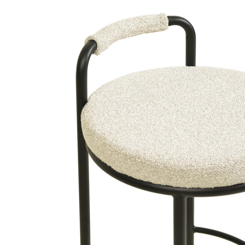 x2 65cm Bar Stool - Clay Grey (Set of 2) - View 7