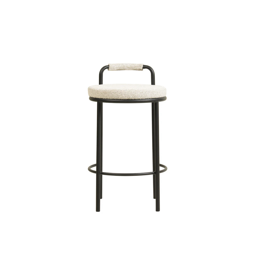 x2 65cm Bar Stool - Clay Grey (Set of 2) - View 3