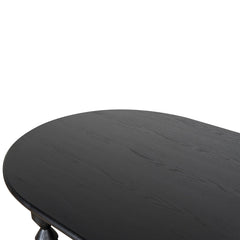 CCF10040-NI 1.4m Oval Coffee Table - Black