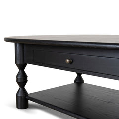 CCF10040-NI 1.4m Oval Coffee Table - Black