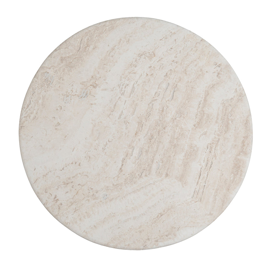 Nested Travertine Coffee Table - White - View 11