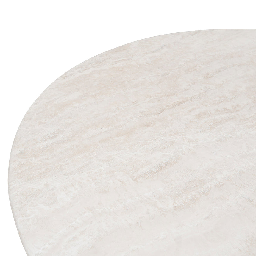 Nested Travertine Coffee Table - White - View 13