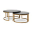 Nested Coffee Table | Peppercorn And Brass | Myka Home