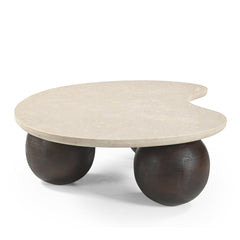 1.04M Marble Coffee Table | Walnut | Myka Home