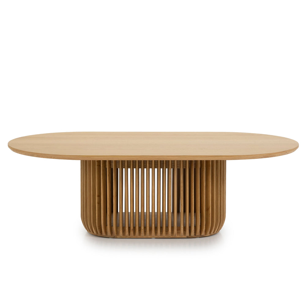 1.3m Oval Coffee Table | Natural | Myka Home - View 2