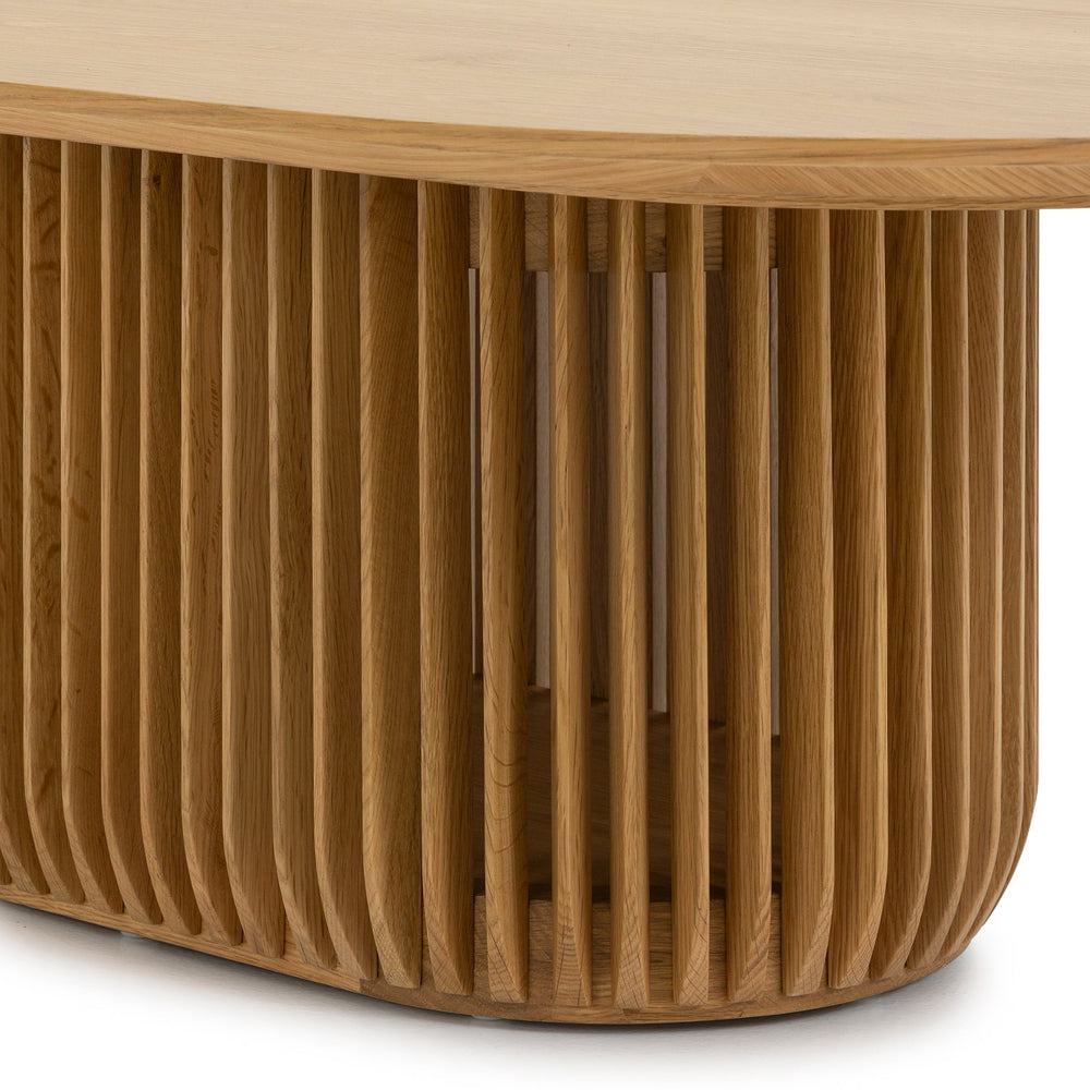 1.3m Oval Coffee Table | Natural | Myka Home - View 5