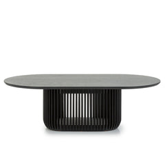 1.3m Oval Coffee Table | Black Stain | Myka Home
