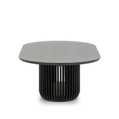 1.3m Oval Coffee Table | Black Stain | Myka Home