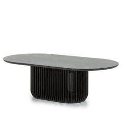 1.3m Oval Coffee Table | Black Stain | Myka Home