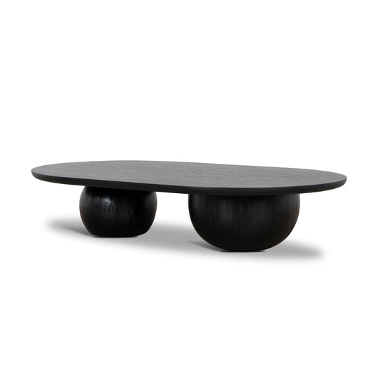 1.3m Elm Coffee Table | Full Black | Myka Home