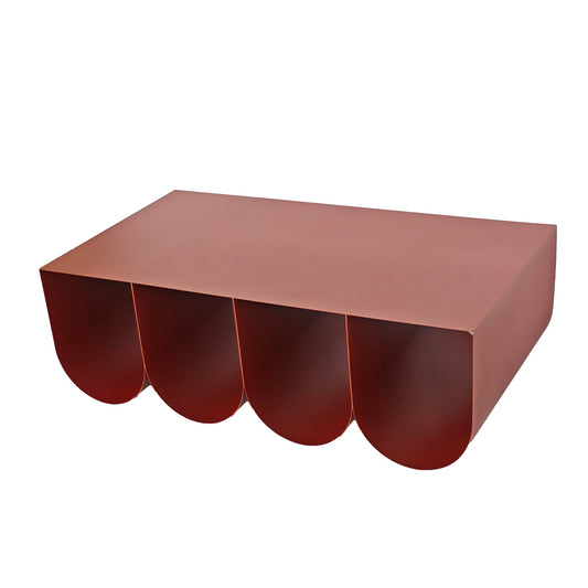 1.1cm Coffee Table | Burgundy Red | Myka Home