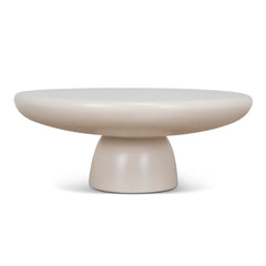 80cm Round Coffee Table | Ivory Beige | Myka Home