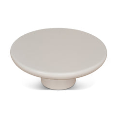 80cm Round Coffee Table | Ivory Beige | Myka Home