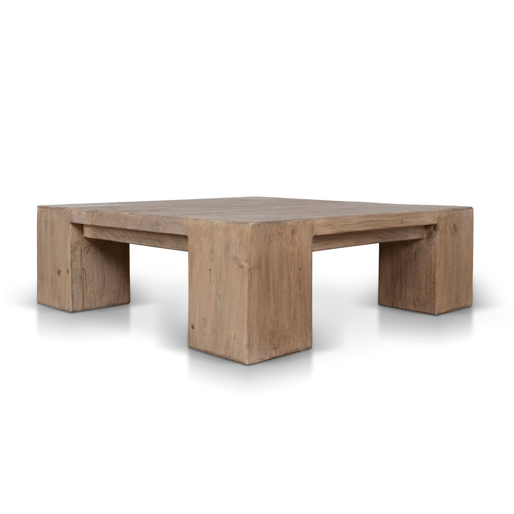 1.1m Elm Square Coffee Table | Natural | Myka Home - View 3