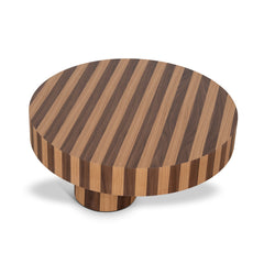 1m Round Coffee Table | Two Tone Natural | Myka Home
