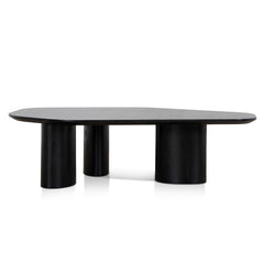 1.09m Freeform Coffee Table | Full Black | Myka Home