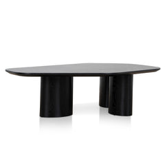 1.09m Freeform Coffee Table | Full Black | Myka Home