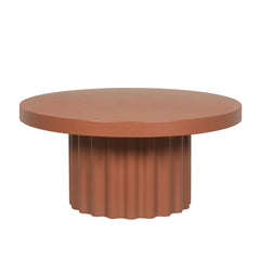 90cm Concrete Coffee Table | Terracotta | Myka Home