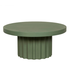 90cm Concrete Coffee Table | Green | Myka Home