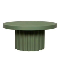 90cm Concrete Coffee Table | Green | Myka Home