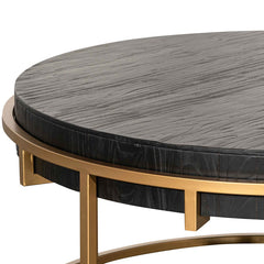 Ex Display - CCF2933-NI 100cm Round Coffee Table - Golden