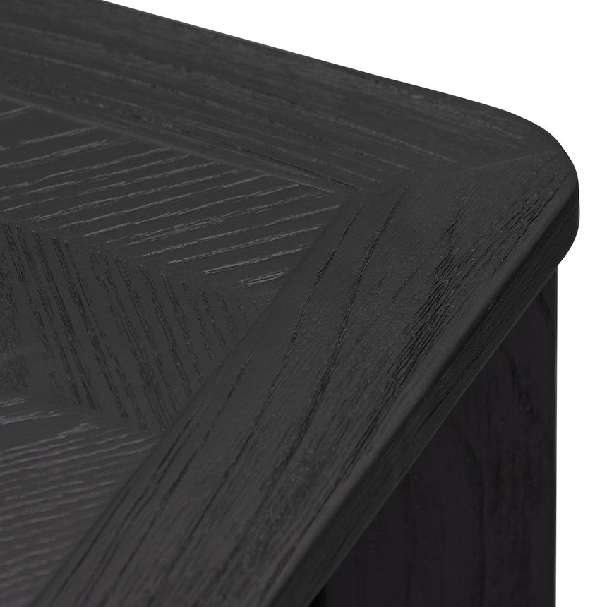 Square ELM Coffee Table - Black - View 6