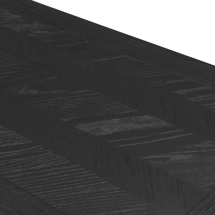 Square ELM Coffee Table - Black - View 7