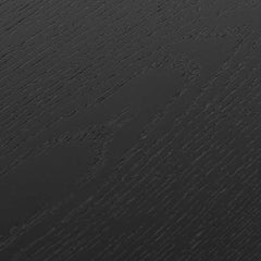 CCF6417-CN 100cm Wooden Round Coffee Table - Black