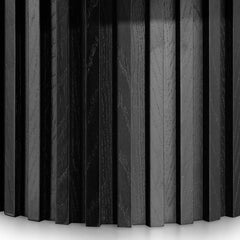 CCF6419-CN 90cm Wooden Round Coffee Table - Black