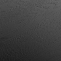 CCF6421-CN 1.1m Wooden Round Coffee Table - Black