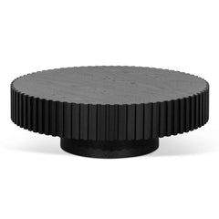 CCF6453-CN Oak Round Coffee Table - Black