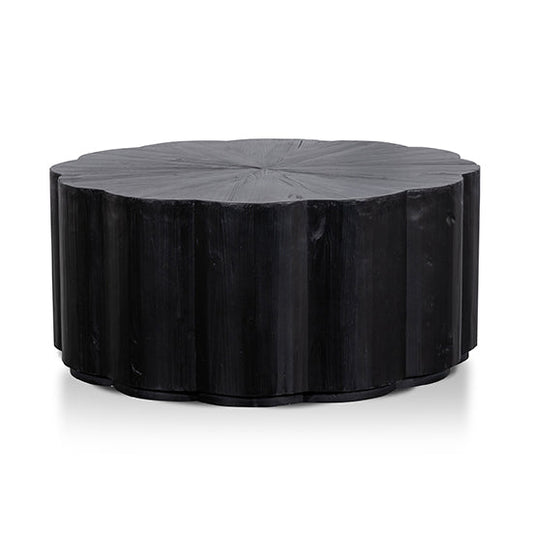CCF6477-NI 100cm Round Coffee Table - Full Black