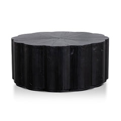 CCF6477-NI 100cm Round Coffee Table - Full Black