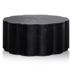 CCF6477-NI 100cm Round Coffee Table - Full Black