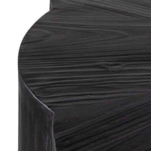 100cm Round Coffee Table - Full Black - View 6