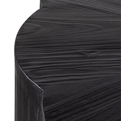 CCF6477-NI 100cm Round Coffee Table - Full Black