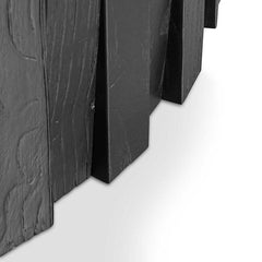 CCF6478-NI Porcelain Round marble Coffee Table - Black