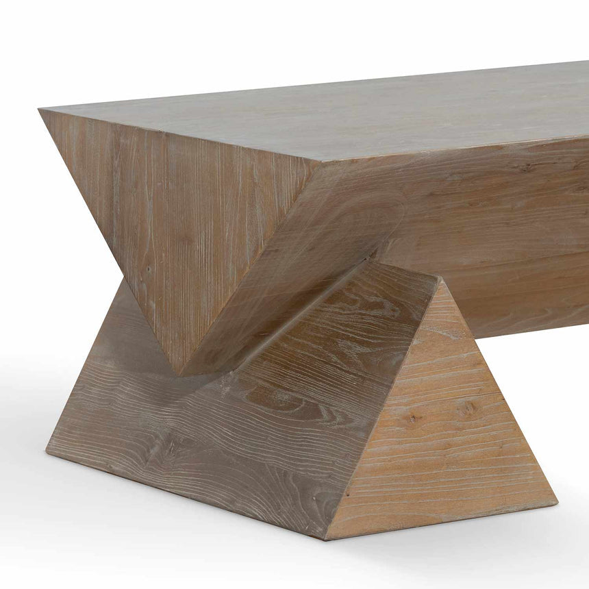 1.52m Elm Coffee Table - Natural - View 5
