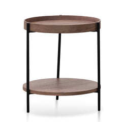 CCF6849-DW 44cm Round Side Table - Walnut