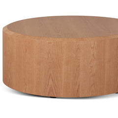 CCF8075-CN 1.2m Round High Plinth - Natural Oak