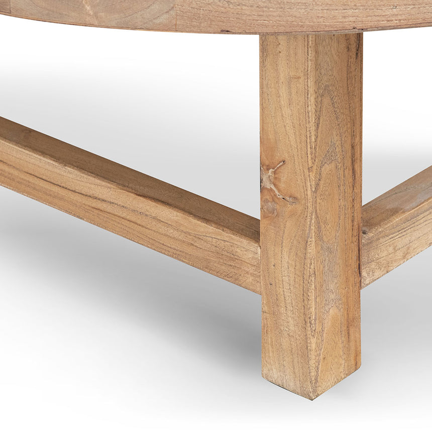 100cm Elm Coffee Table - Natural - View 5