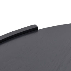 1.1m Round Coffee Table | Black | Myka Home