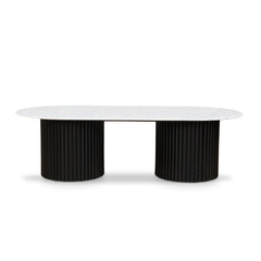 CCF8582-DW 1.3m Marble Coffee Table - Black